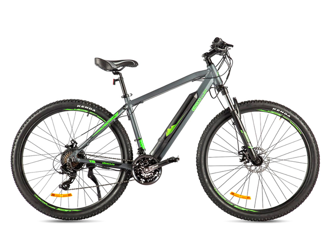 Электровелосипед Eltreco Ultra Max (Серо-зеленый)